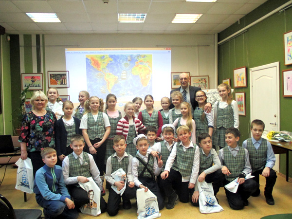 Встреча Саши Кругосветова с юными читателями в Великом Новгороде